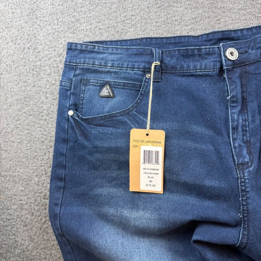 DNM Collection Slim Fit Jeans Men's‎ 40 Blue Strap Streetwear HD18-DNM006